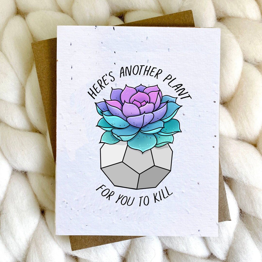 Plant Killer Plantable Seed Paper Card