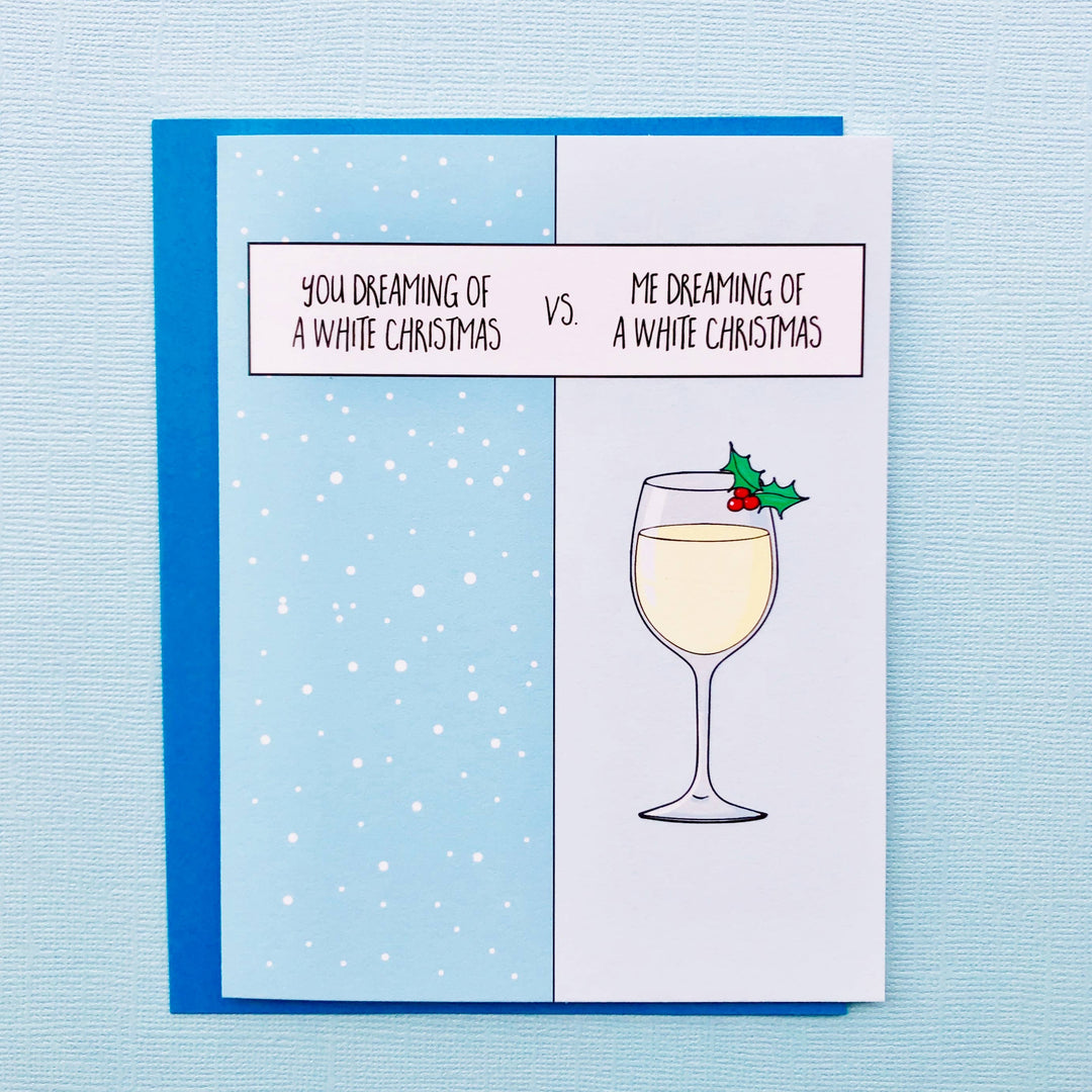 Dreaming of a Wine Christmas Card