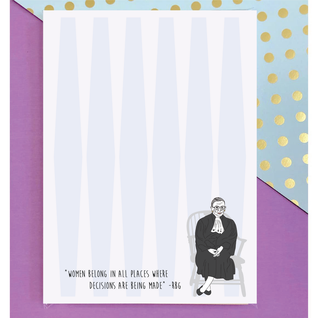 Ruth Bader Ginsburg Quote Notepad